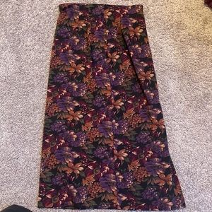 dark floral skirt